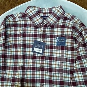 NEW Mens L Tall croft & Barrow long sleeve shirt